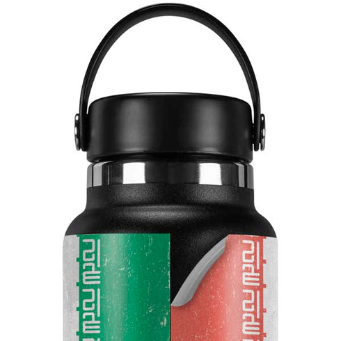 Iran Flag Distressed Hydro Flask 32oz Wide Mouth Skin