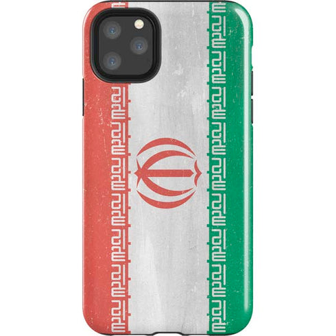 Iran Flag Distressed iPhone 11 Pro Max Impact Case