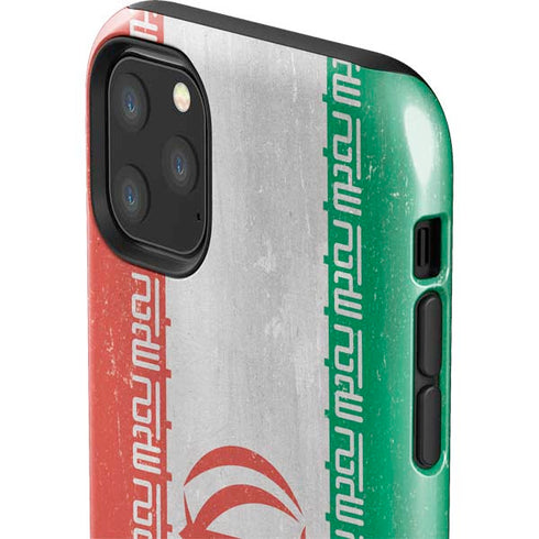 Iran Flag Distressed iPhone 11 Pro Max Impact Case