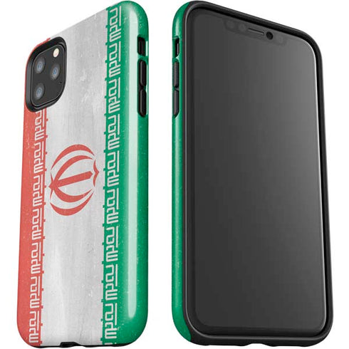 Iran Flag Distressed iPhone 11 Pro Max Impact Case