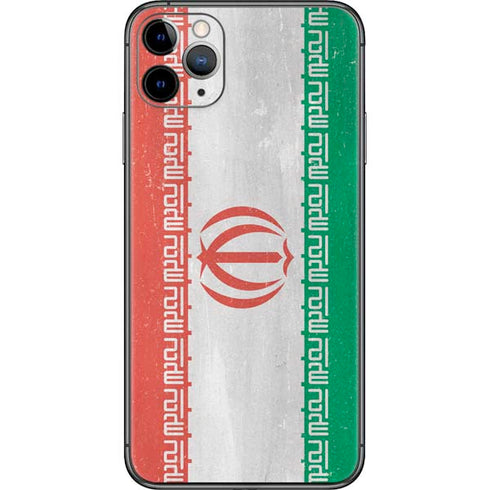 Iran Flag Distressed iPhone 11 Pro Max Skin