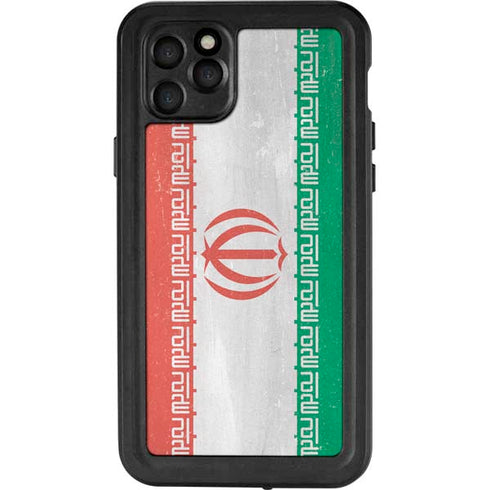 Iran Flag Distressed iPhone 11 Pro Max Waterproof Case