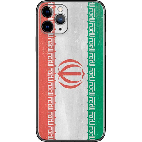 Iran Flag Distressed iPhone 11 Pro Skin