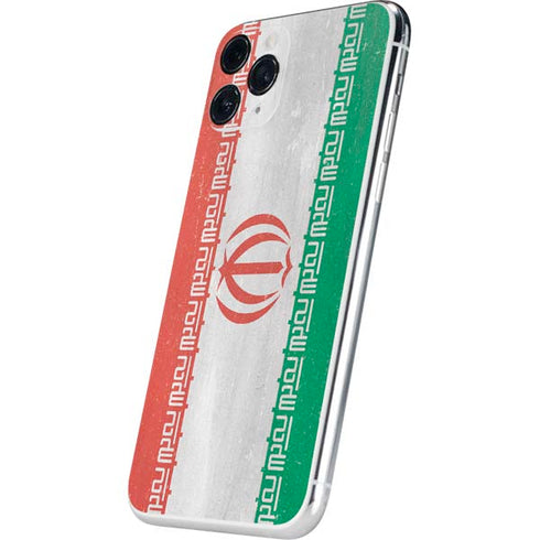Iran Flag Distressed iPhone 11 Pro Skin