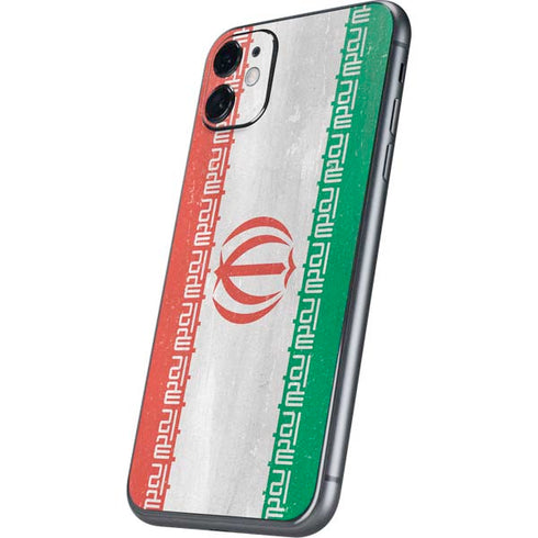 Iran Flag Distressed iPhone 11 Skin