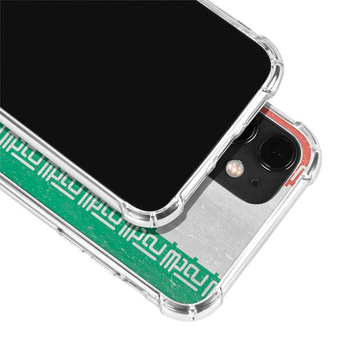 Iran Flag Distressed iPhone 12 Clear Case