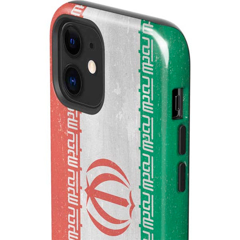 Iran Flag Distressed iPhone 12 Mini Impact Case