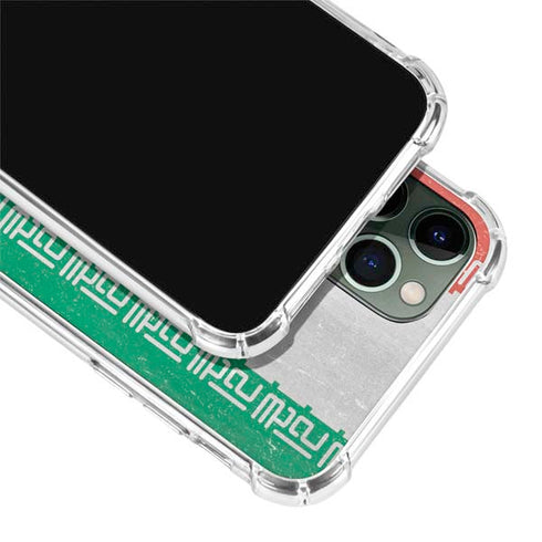 Iran Flag Distressed iPhone 12 Pro Clear Case