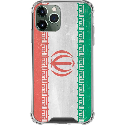 Iran Flag Distressed iPhone 12 Pro Max Clear Case