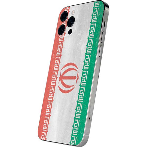 Iran Flag Distressed iPhone 12 Pro Max Skin