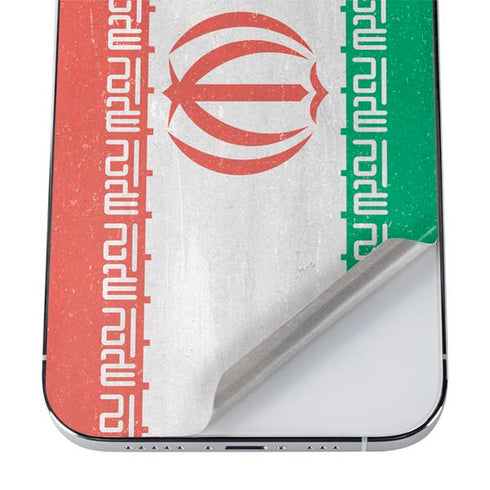 Iran Flag Distressed iPhone 12 Pro Max Skin