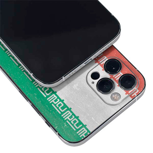 Iran Flag Distressed iPhone 12 Pro Max Skin