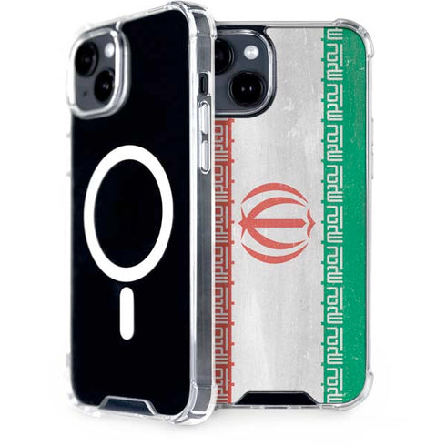 Iran Flag Distressed iPhone 13 MagSafe Case