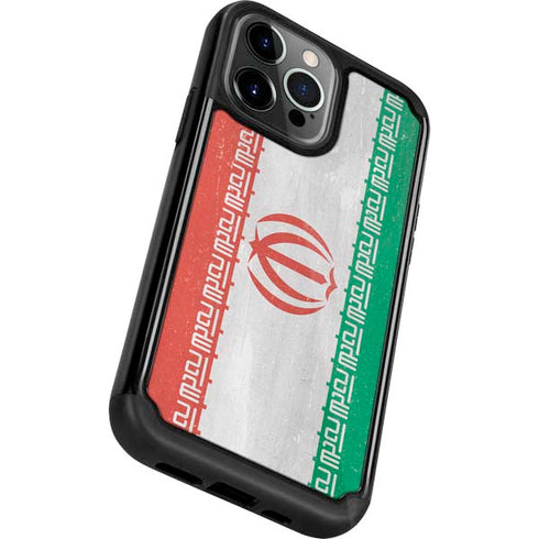 Iran Flag Distressed iPhone 13 Pro Cargo Case