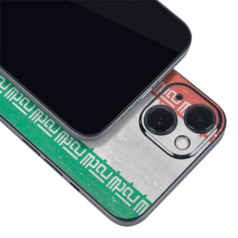Iran Flag Distressed iPhone 13 Skin