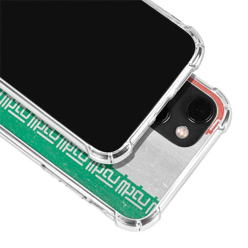 Iran Flag Distressed iPhone 14 Plus Clear Case