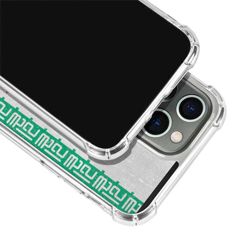 Iran Flag Distressed iPhone 14 Pro Clear Case