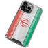 Iran Flag Distressed iPhone 14 Pro Clear Case