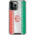 Iran Flag Distressed iPhone 14 Pro Max Clear Case
