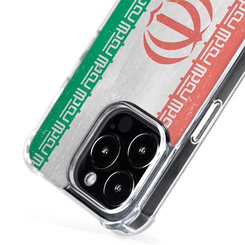 Iran Flag Distressed iPhone 14 Pro Max MagSafe Case