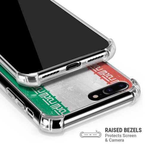 Iran Flag Distressed iPhone 7/8 Plus Clear Case
