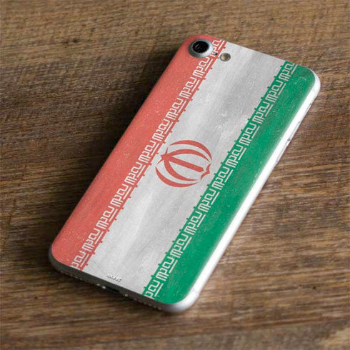 Iran Flag Distressed iPhone 7 Skin