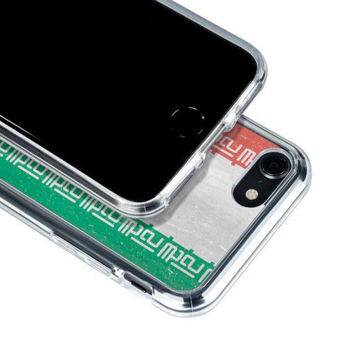 Iran Flag Distressed iPhone SE (2nd & 3rd Gen) Clear Case
