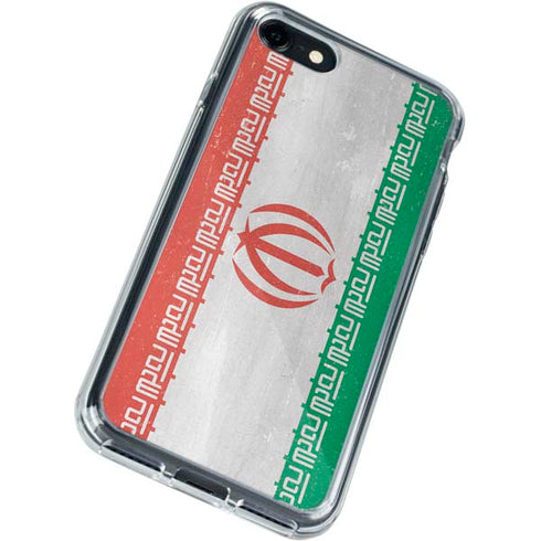 Iran Flag Distressed iPhone SE (2nd & 3rd Gen) Clear Case