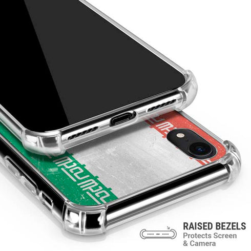 Iran Flag Distressed iPhone XR Clear Case