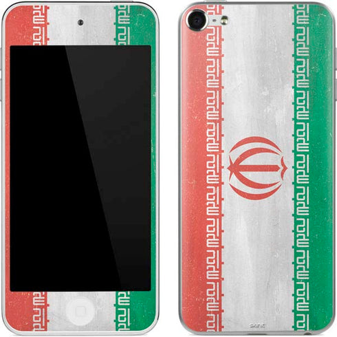 Iran Flag Distressed Apple iPod Skin