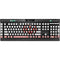 Iran Flag Distressed K95 RGB PLATINUM Mechanical Gaming Keyboard Skin