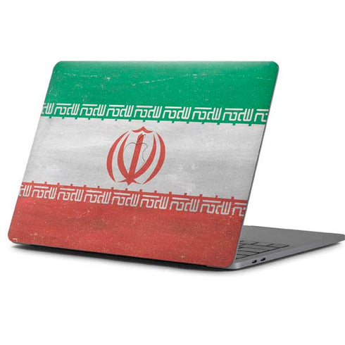 Iran Flag Distressed Apple MacBook Pro 13-inch Skin