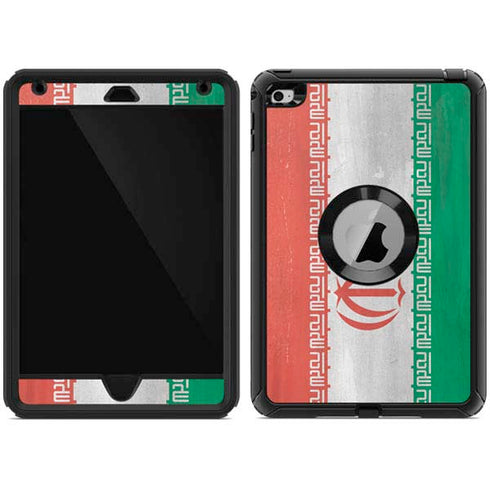 Iran Flag Distressed Otterbox Defender iPad Skin