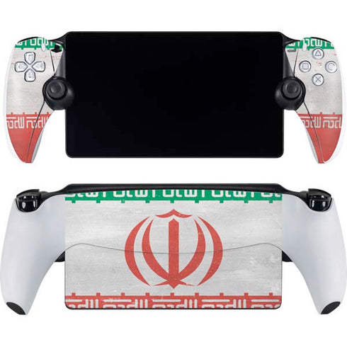 Iran Flag Distressed PlayStation Portal Remote Player Skin