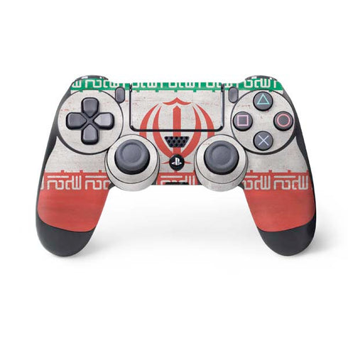 Iran Flag Distressed PS4 Controller Skin