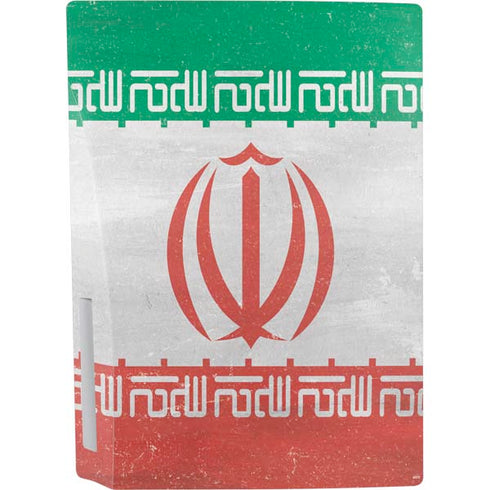 Iran Flag Distressed PS5 Console Skin