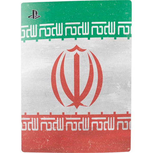 Iran Flag Distressed PS5 Digital Edition Console Skin