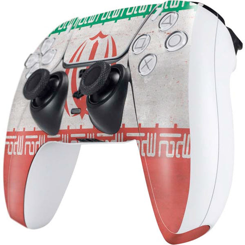 Iran Flag Distressed PS5 Controller Skin