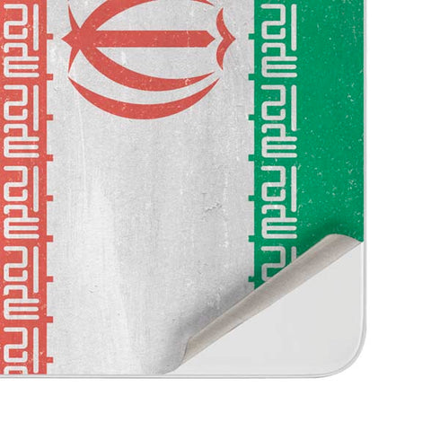 Iran Flag Distressed Surface Duo Skin
