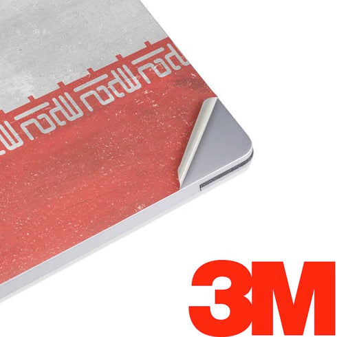 Iran Flag Distressed Surface Laptop 2 Skin
