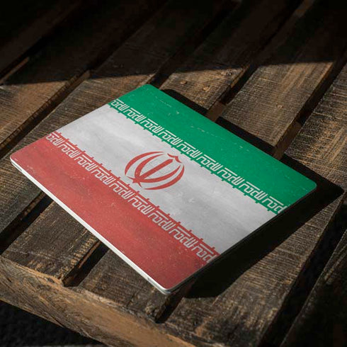 Iran Flag Distressed Surface Laptop 2 Skin