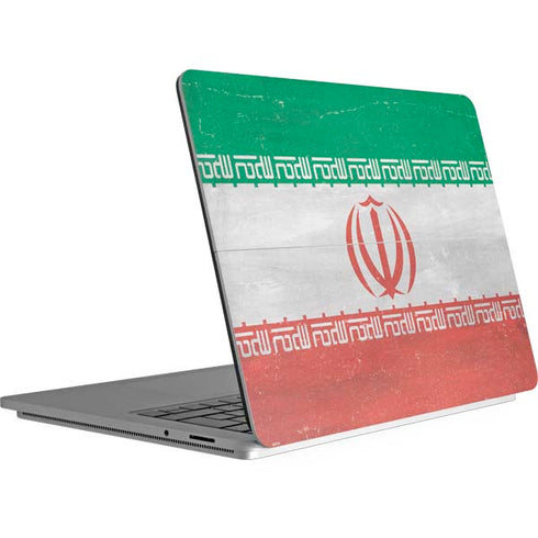 Iran Flag Distressed Surface Laptop Studio Skin