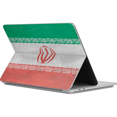 Iran Flag Distressed Surface Laptop Studio Skin