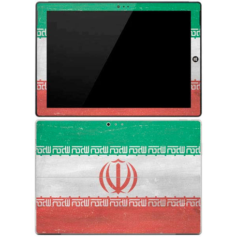 Iran Flag Distressed Surface Pro 3 Skin