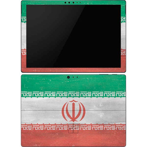 Iran Flag Distressed Surface Pro 6 Skin