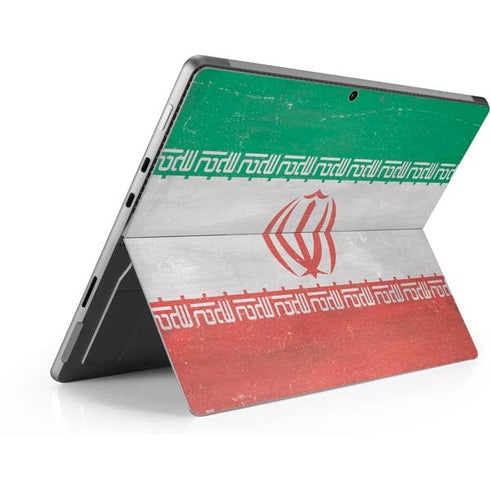 Iran Flag Distressed Surface Pro 8 Skin