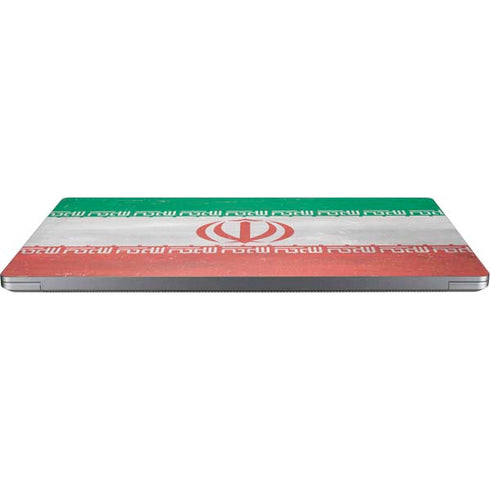 Iran Flag Distressed Universal Laptop 12in (9.8 x 6.8in) Skin