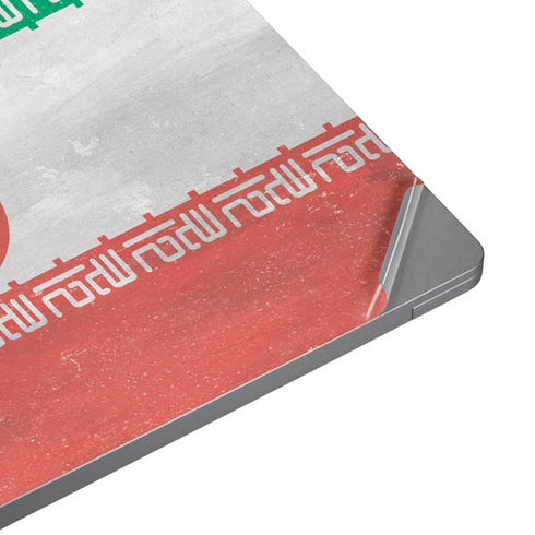 Iran Flag Distressed Universal Laptop 16in (13 x 9.4in) Skin