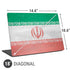 Iran Flag Distressed Universal Laptop 18in (14.6 x 10.6in) Skin