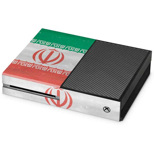 Iran Flag Distressed Xbox One Console Skin